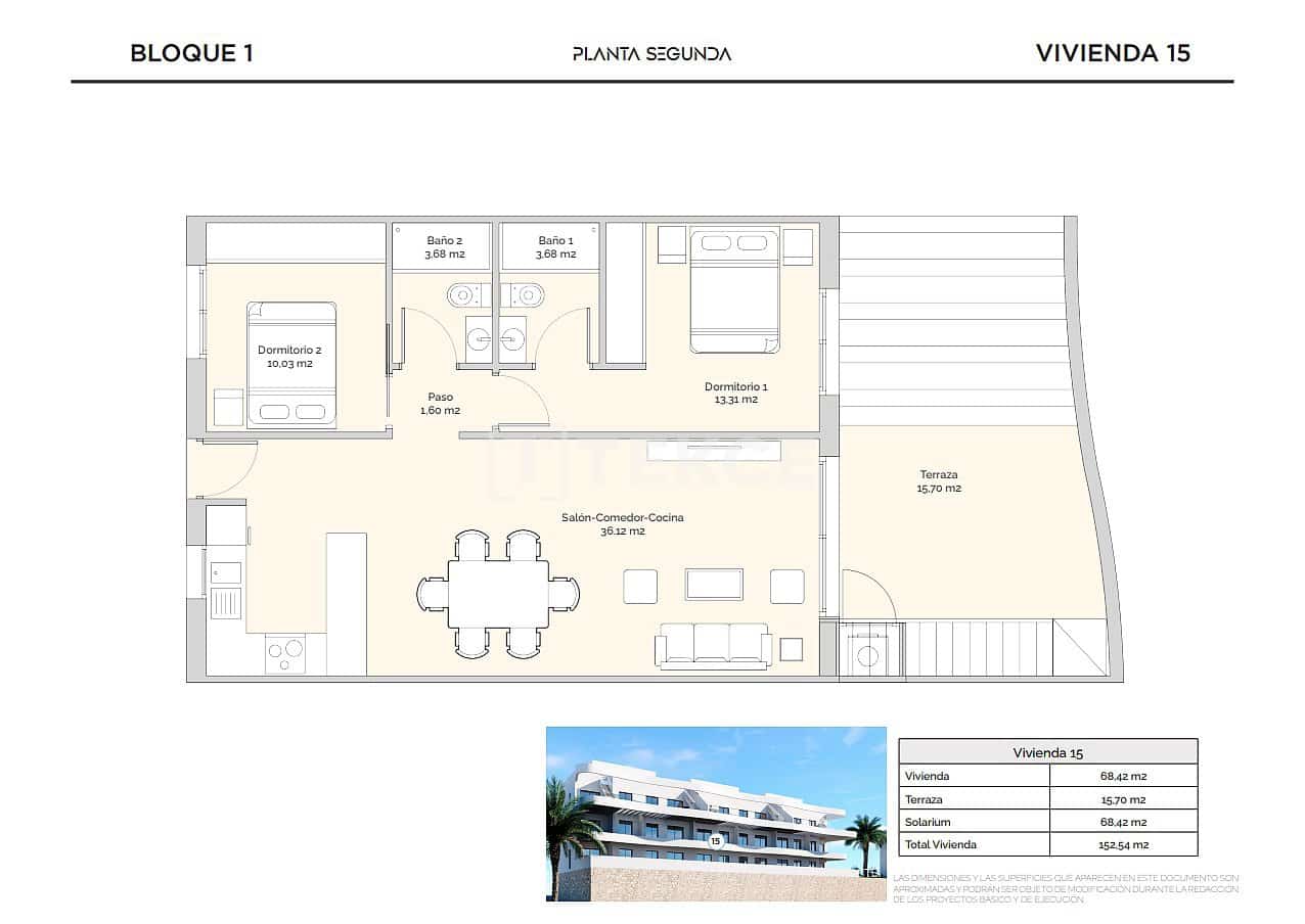 2 soverom Leilighet til salgs i Finestrat med svømmebasseng - € 290 000 (Ref: 9142550)