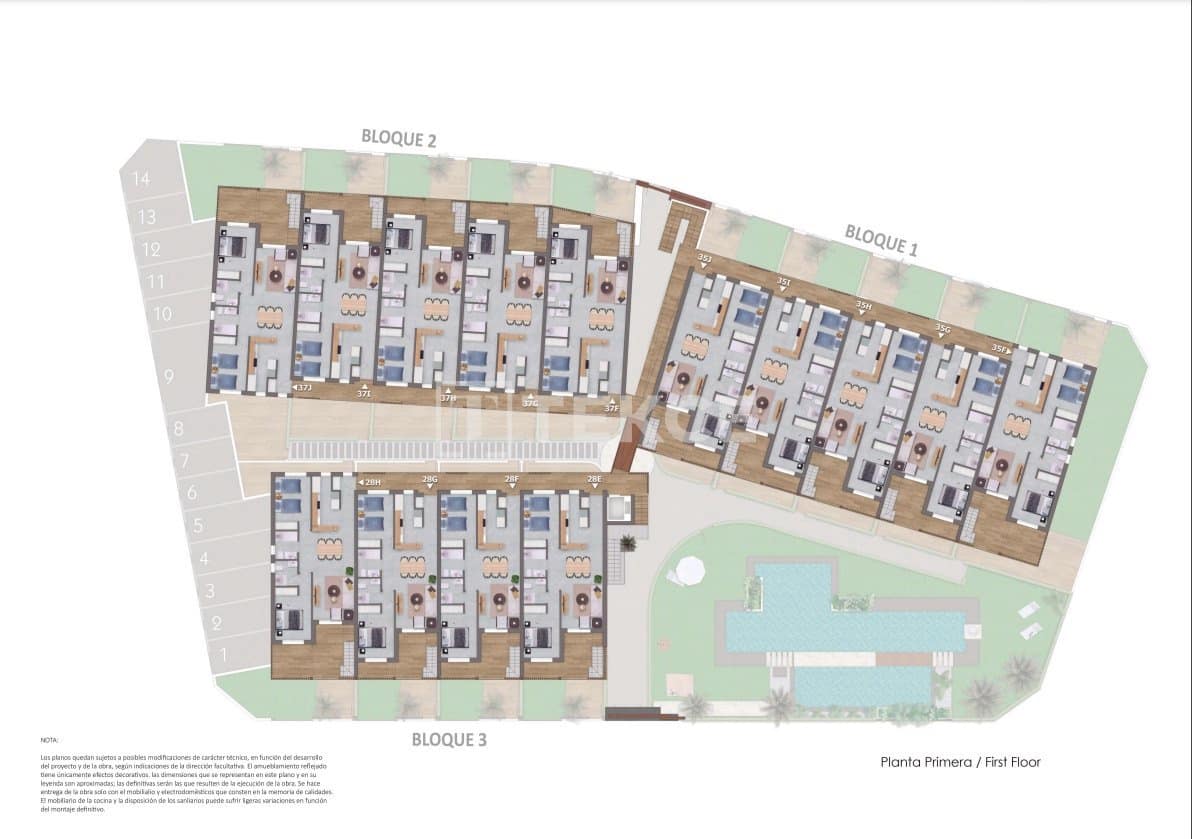 2 Zimmer Wohnung zu verkaufen in Pilar de la Horadada mit Pool - 260.000 € (Ref: 9145131)