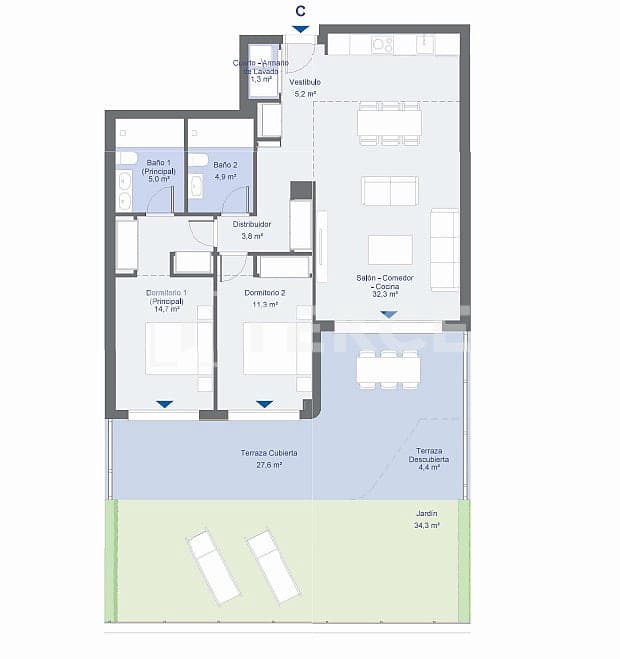 3 Zimmer Wohnung zu verkaufen in La Alcaidesa mit Pool - 537.000 € (Ref: 9145133)
