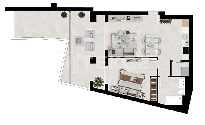 1 slaapkamer Flat te koop in Benahavis met zwembad - € 330.000 (Ref: 9148770)