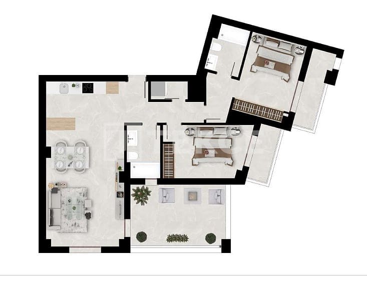 2 slaapkamer Flat te koop in Benahavis met zwembad - € 400.000 (Ref: 9148771)