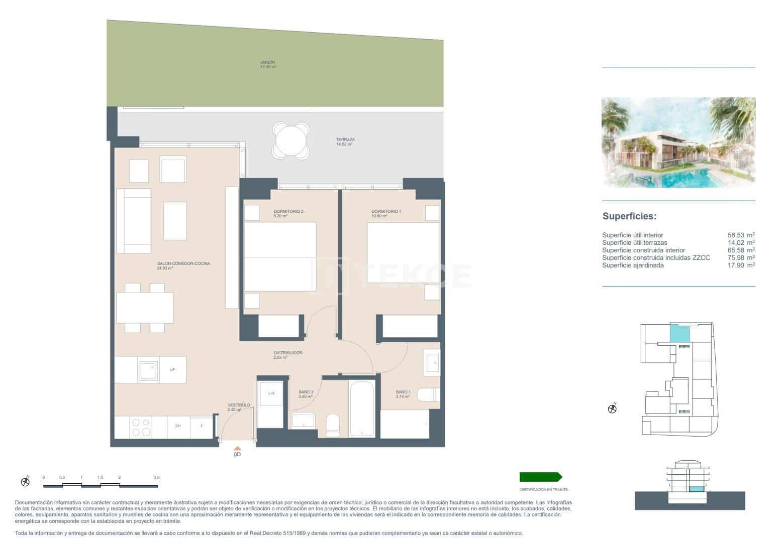 2 sovrum Lägenhet till salu i Javea / Xabia med pool - 363 000 € (Ref: 9163330)