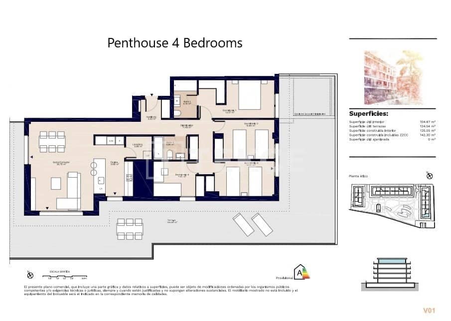 4 sovrum Lägenhet till salu i Denia med pool - 581 000 € (Ref: 9169141)