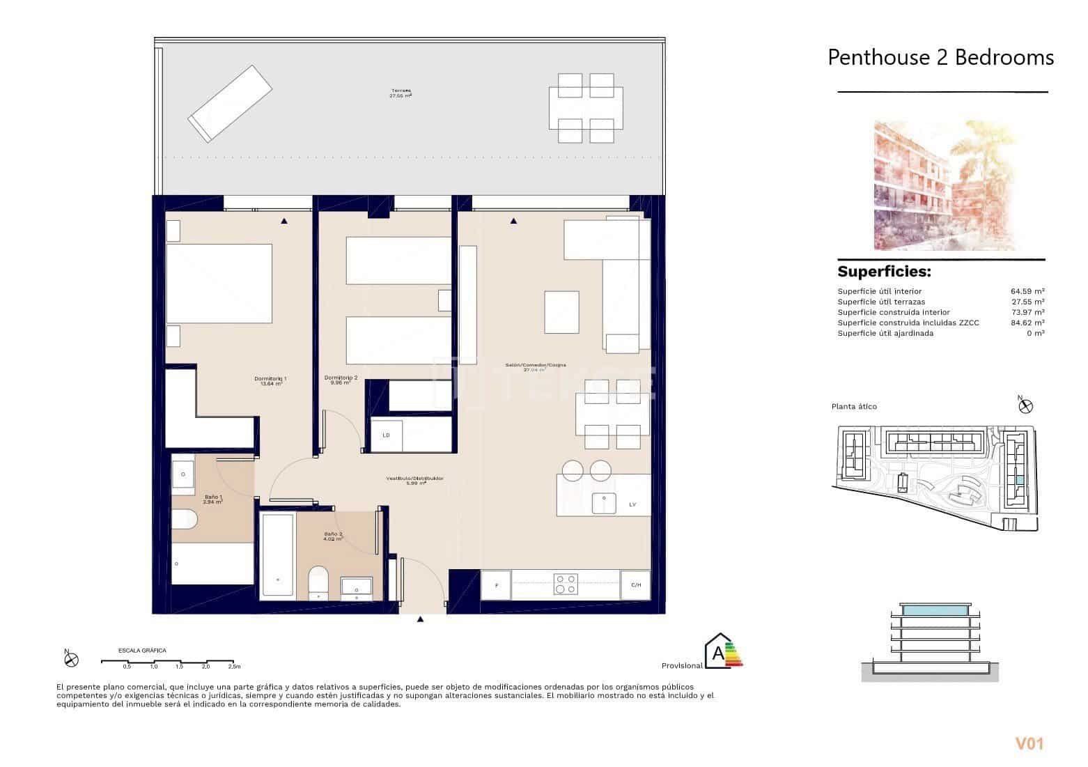 4 sovrum Lägenhet till salu i Denia med pool - 581 000 € (Ref: 9169141)