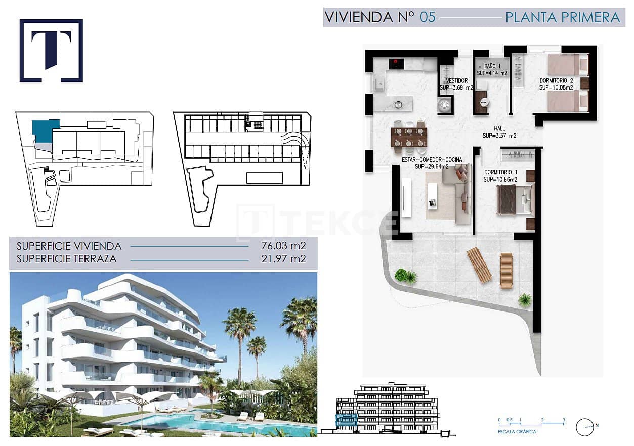 2 slaapkamer Flat te koop in Pilar de la Horadada met zwembad - € 620.000 (Ref: 9176131)