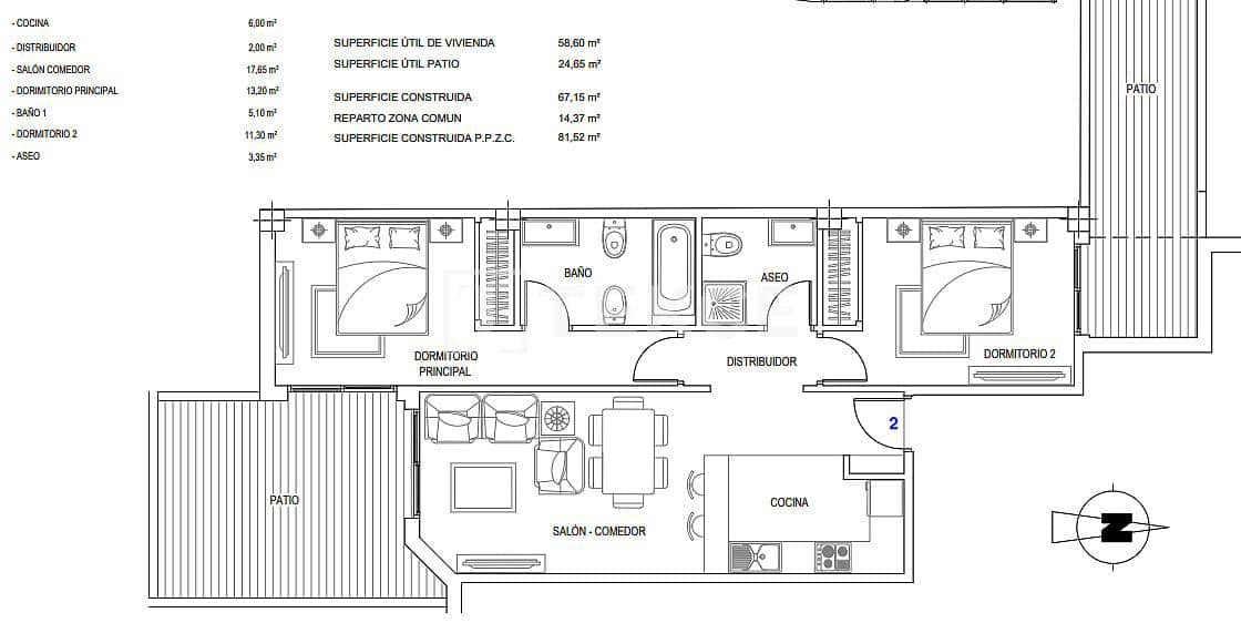 1 Zimmer Wohnung zu verkaufen in Malaga Stadt mit Pool - 313.000 € (Ref: 9190774)