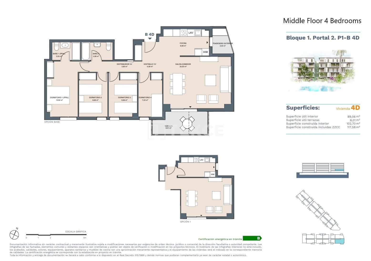 2 makuuhuone Asunto myytävänä paikassa Denia mukana uima-altaan - 362 000 € (Ref: 9228126)