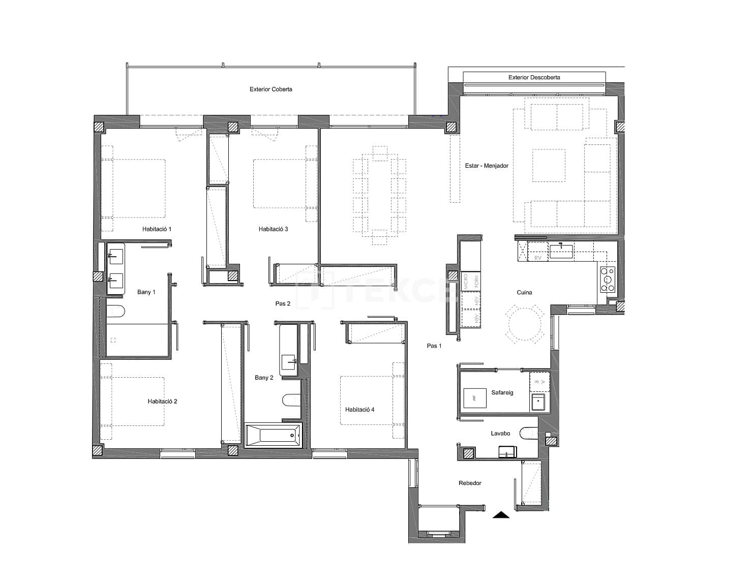 4 sypialnia Mieszkanie na sprzedaż w Miasto Barcelona z basenem - 1 795 000 € (Ref: 9228130)