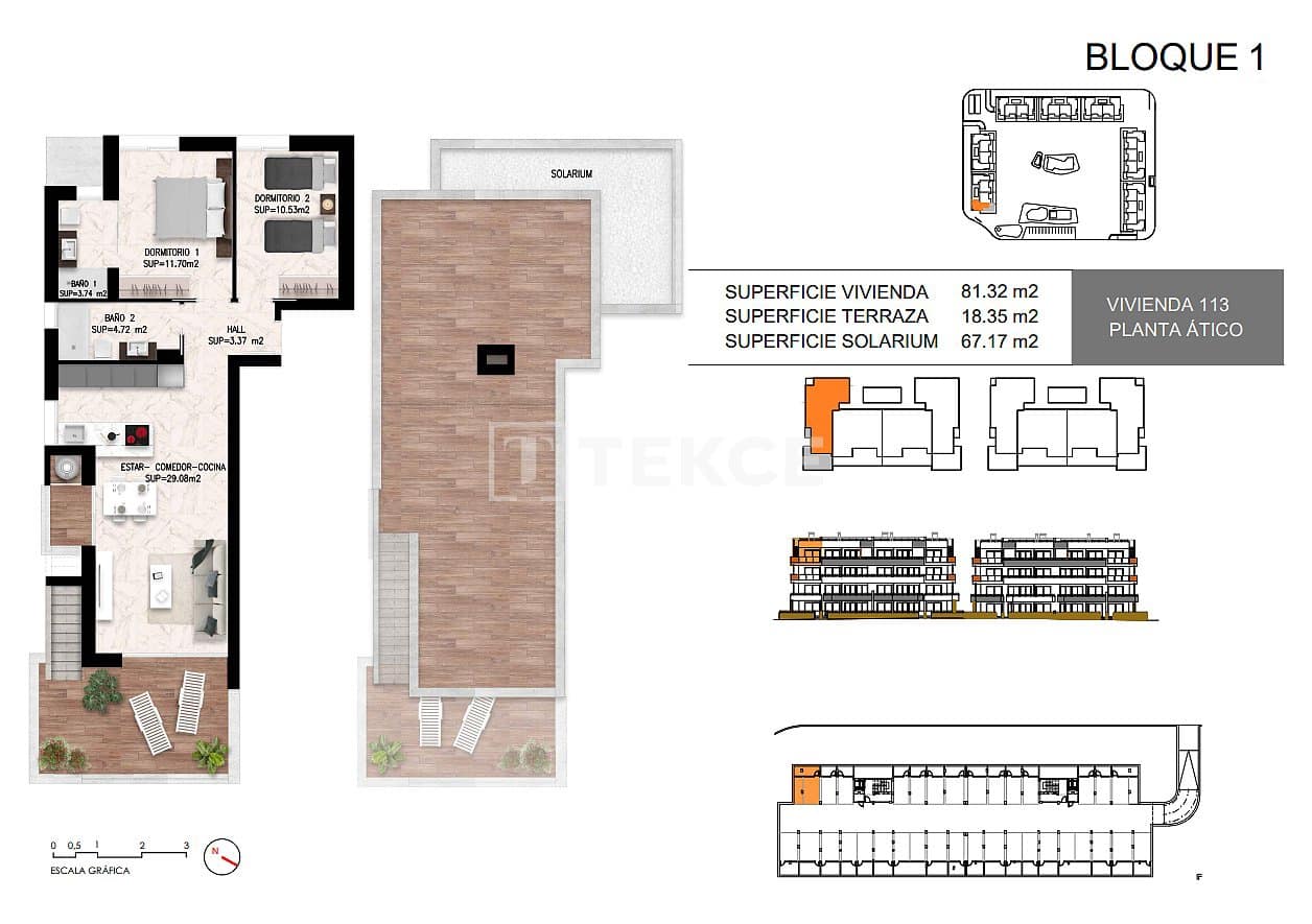 2 Zimmer Wohnung zu verkaufen in Torrevieja mit Pool - 284.000 € (Ref: 9232073)