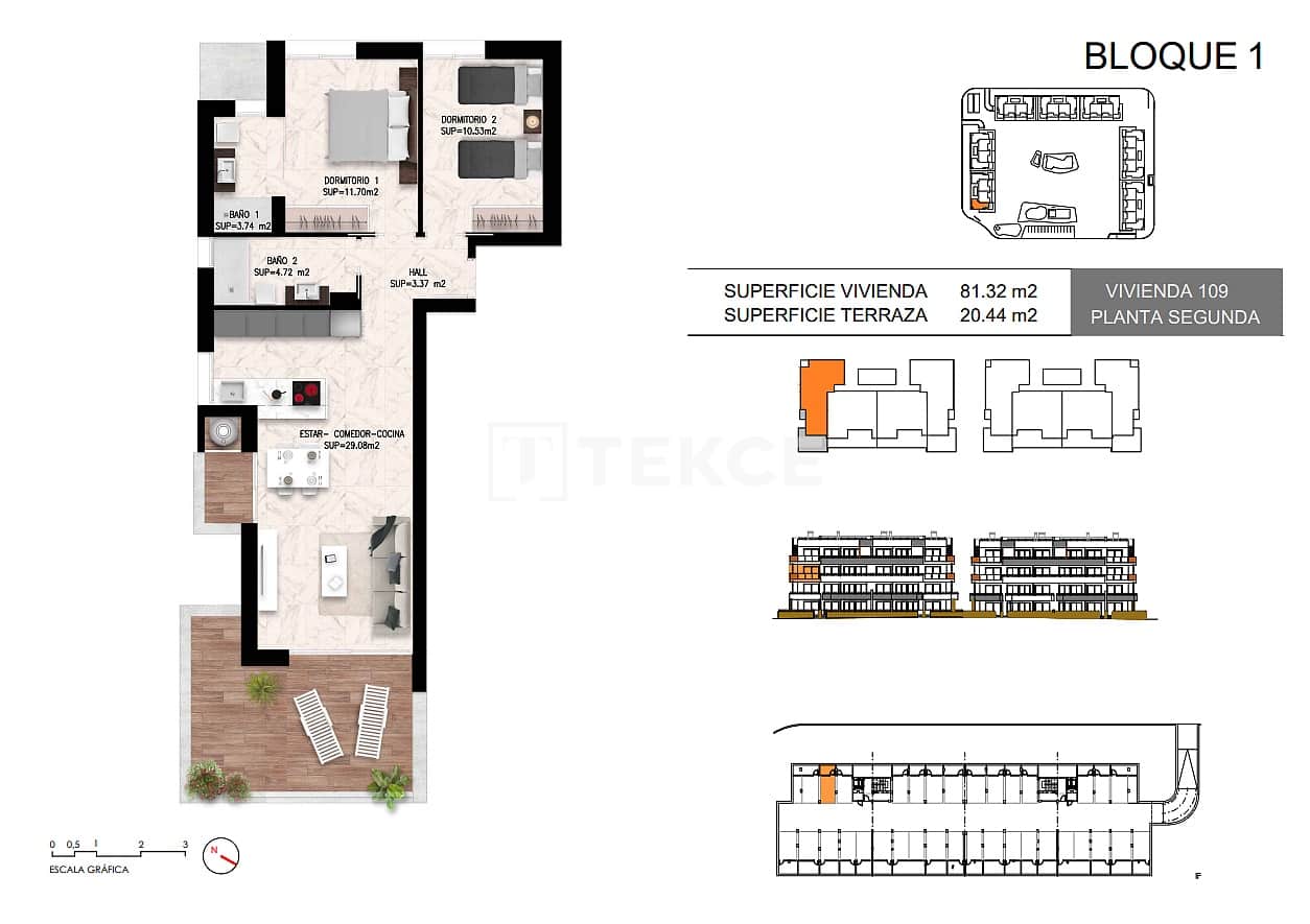 2 bedroom Flat for sale in Torrevieja with pool - € 289,000 (Ref: 9232074)