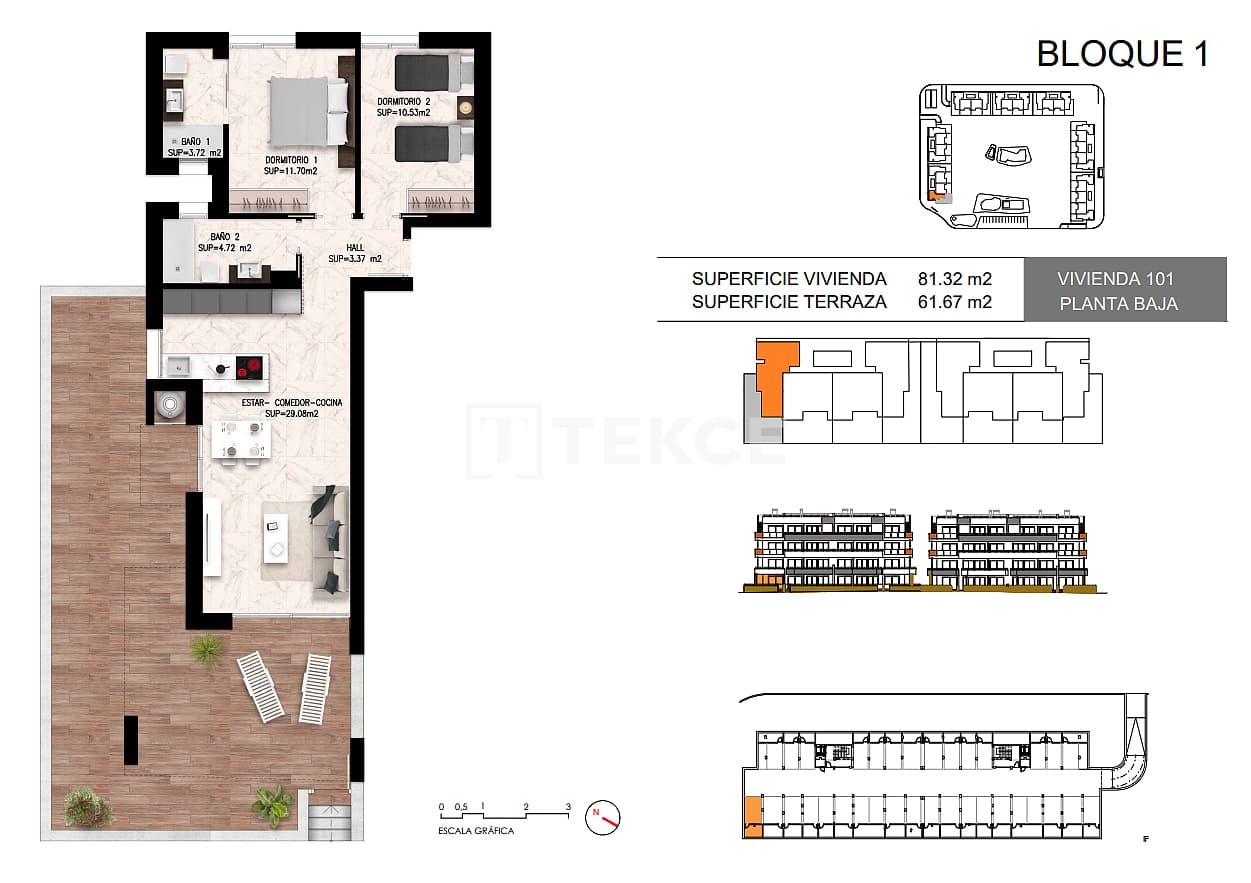 2 bedroom Flat for sale in Torrevieja with pool - € 289,000 (Ref: 9232074)