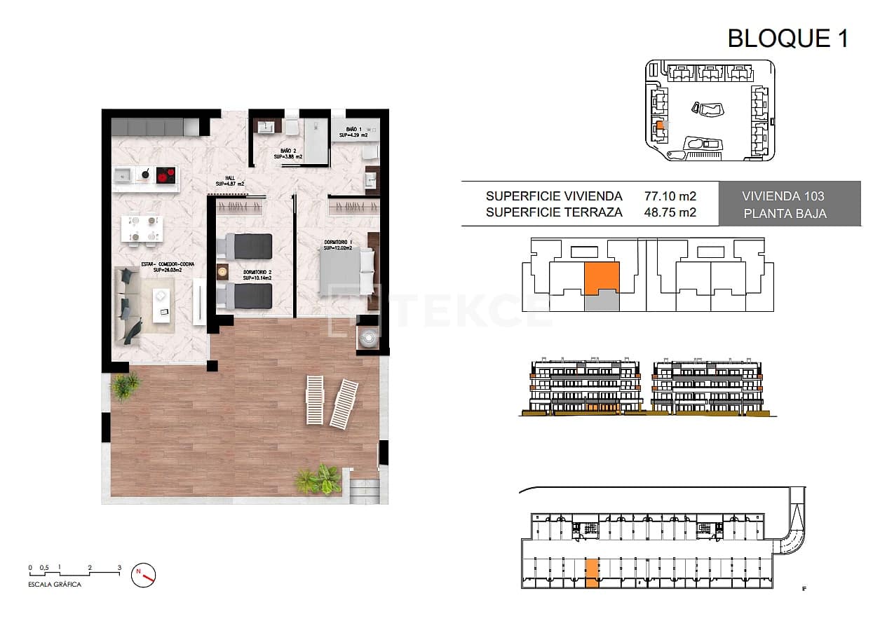2 bedroom Flat for sale in Torrevieja with pool - € 289,000 (Ref: 9232074)