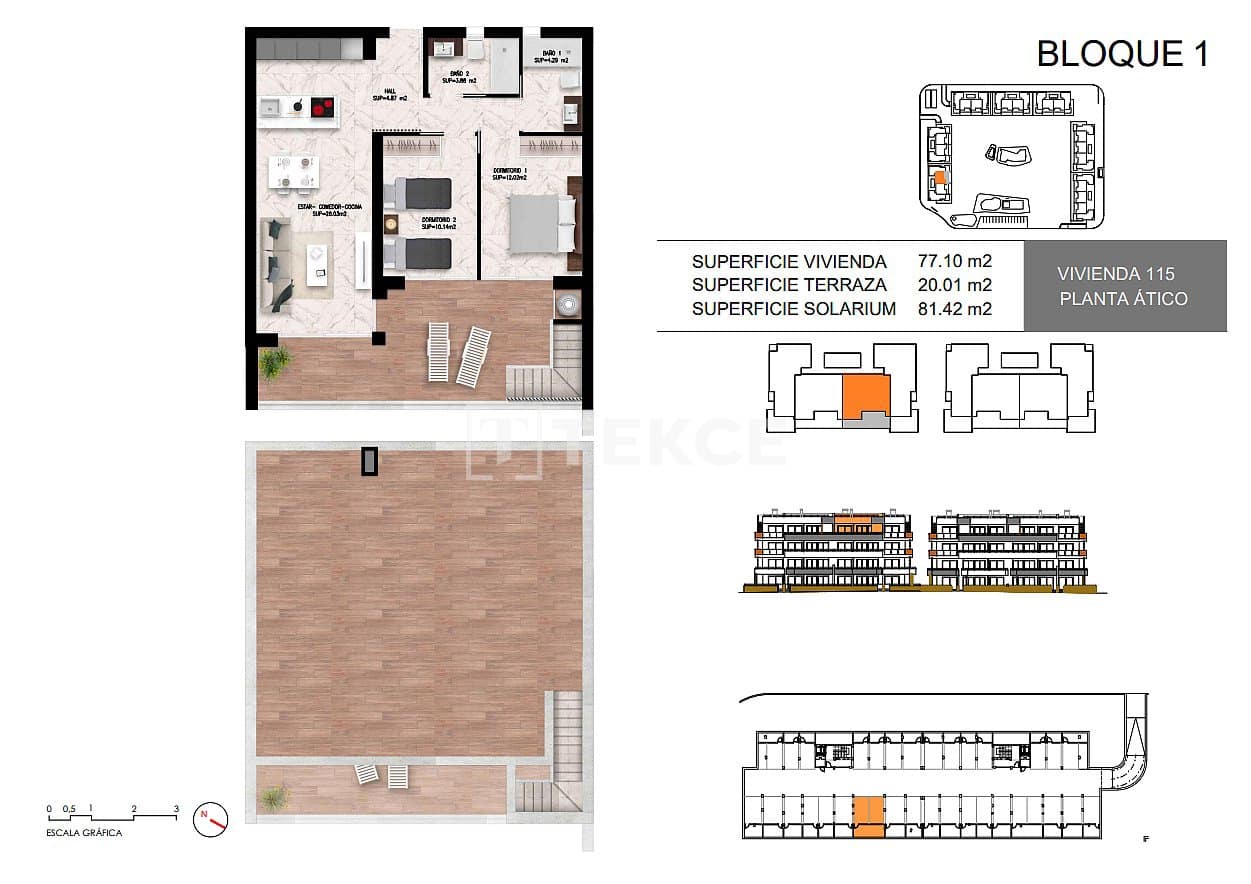 2 bedroom Flat for sale in Torrevieja with pool - € 289,000 (Ref: 9232074)