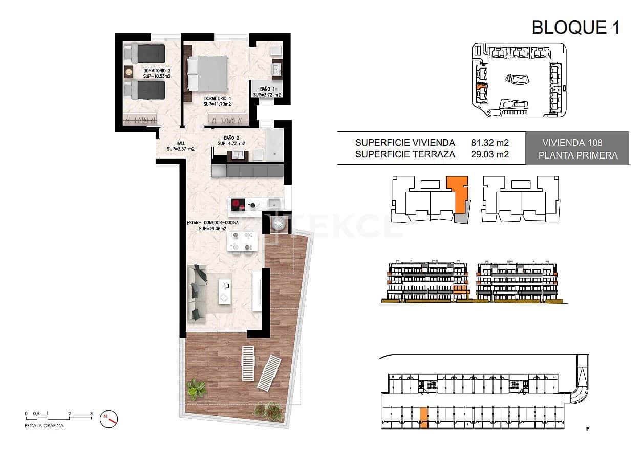 2 sovrum Lägenhet till salu i Torrevieja med pool - 295 000 € (Ref: 9232075)