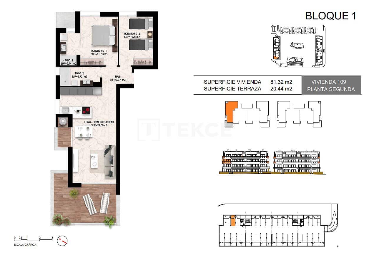2 sovrum Lägenhet till salu i Torrevieja med pool - 295 000 € (Ref: 9232075)