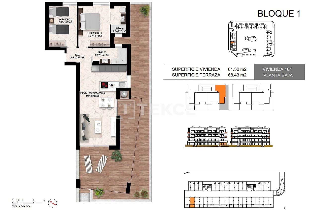 2 sovrum Lägenhet till salu i Torrevieja med pool - 295 000 € (Ref: 9232075)