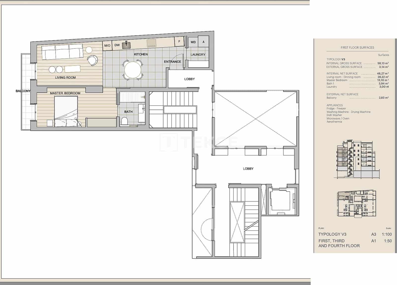1 sypialnia Mieszkanie na sprzedaż w Miasto Barcelona - 840 000 € (Ref: 9239482)