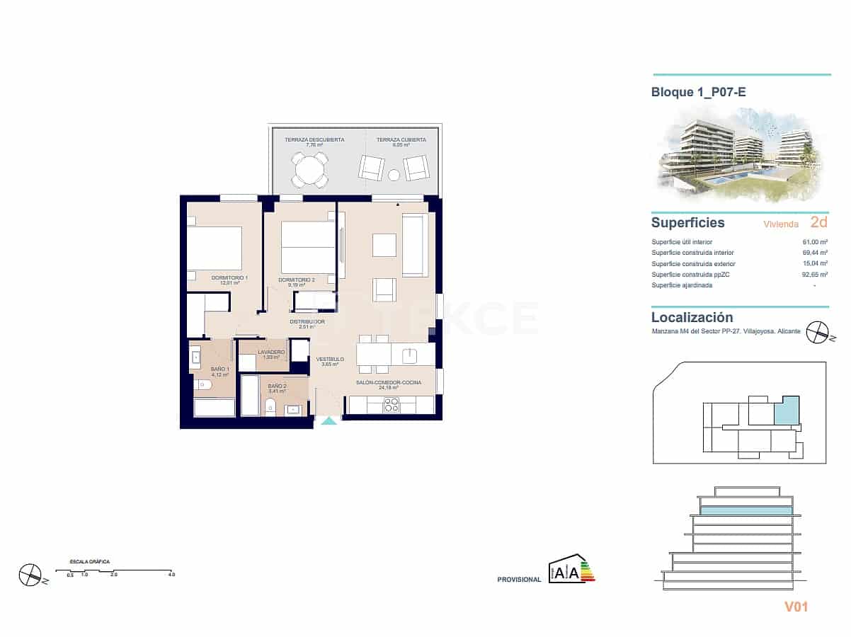 4 soveværelse Lejlighed til salg i La Villajoyosa / Vila Joiosa med swimmingpool - € 660.000 (Ref: 9239490)