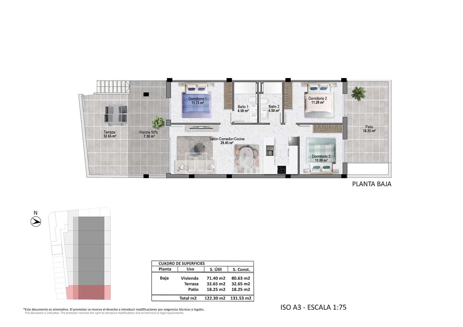 3 sypialnia Mieszkanie na sprzedaż w Pilar de la Horadada z basenem - 300 000 € (Ref: 9246228)