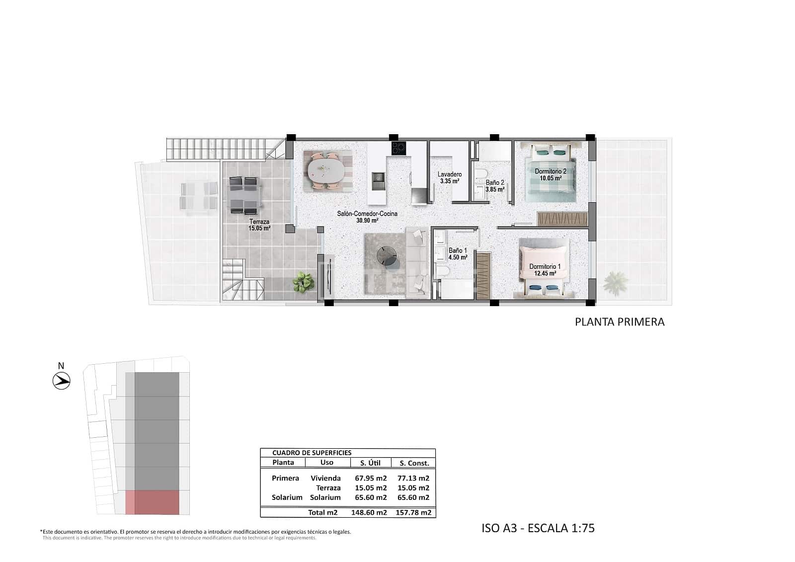 3 sypialnia Mieszkanie na sprzedaż w Pilar de la Horadada z basenem - 300 000 € (Ref: 9246228)