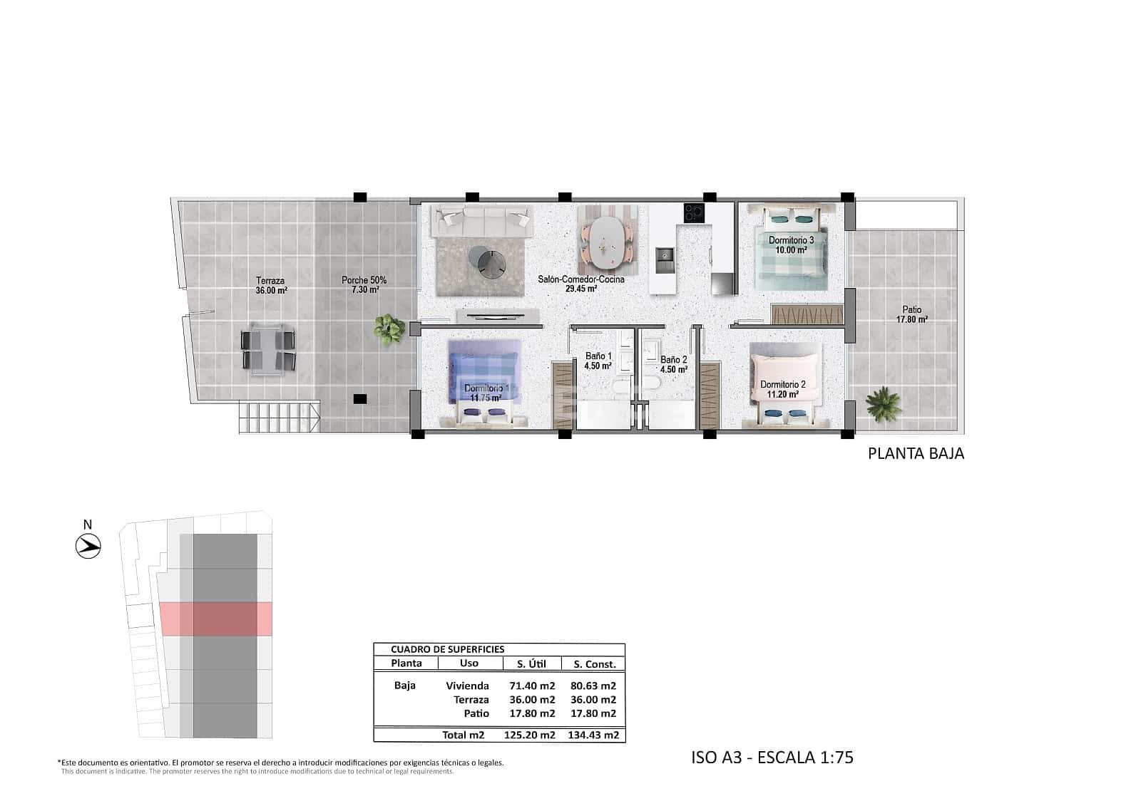 3 sypialnia Mieszkanie na sprzedaż w Pilar de la Horadada z basenem - 300 000 € (Ref: 9246228)