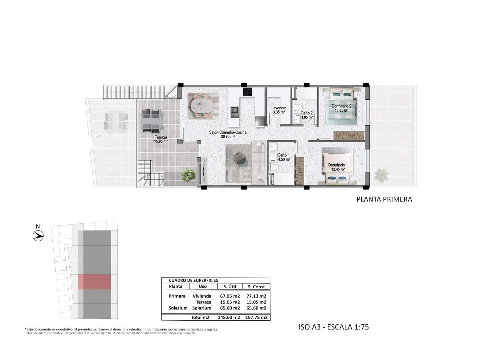 3 sypialnia Mieszkanie na sprzedaż w Pilar de la Horadada z basenem - 300 000 € (Ref: 9246228)