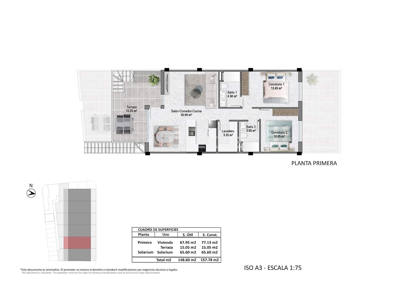 3 sypialnia Mieszkanie na sprzedaż w Pilar de la Horadada z basenem - 300 000 € (Ref: 9246228)