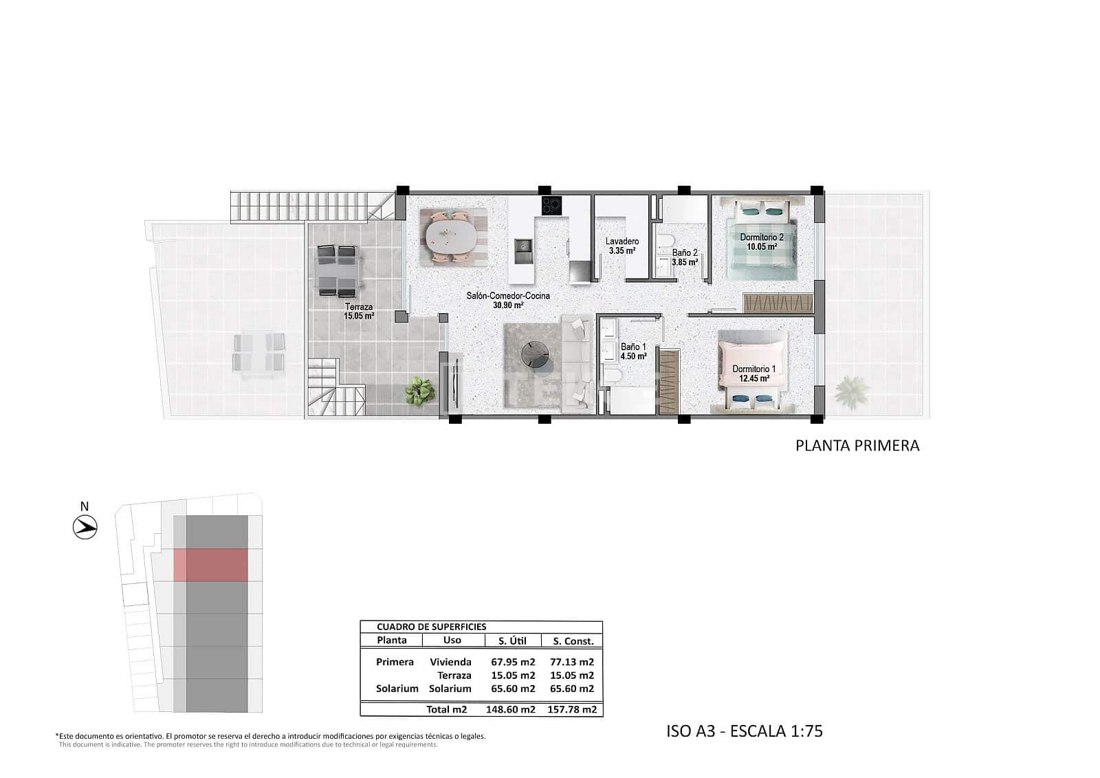 2 sovrum Lägenhet till salu i Pilar de la Horadada med pool - 320 000 € (Ref: 9246229)