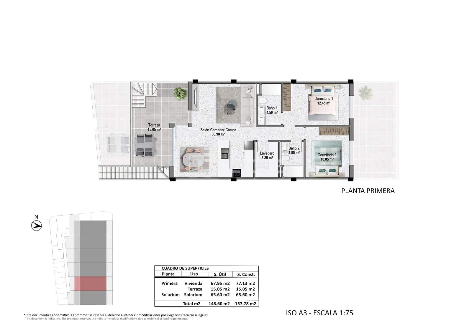 2 sovrum Lägenhet till salu i Pilar de la Horadada med pool - 320 000 € (Ref: 9246229)