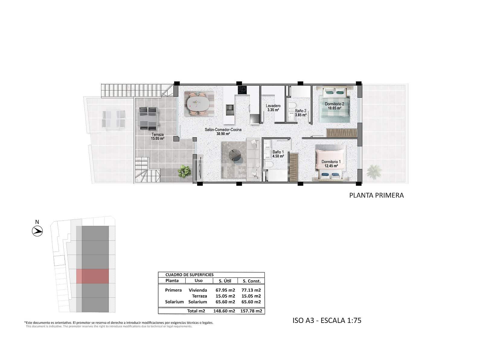 2 sovrum Lägenhet till salu i Pilar de la Horadada med pool - 320 000 € (Ref: 9246229)