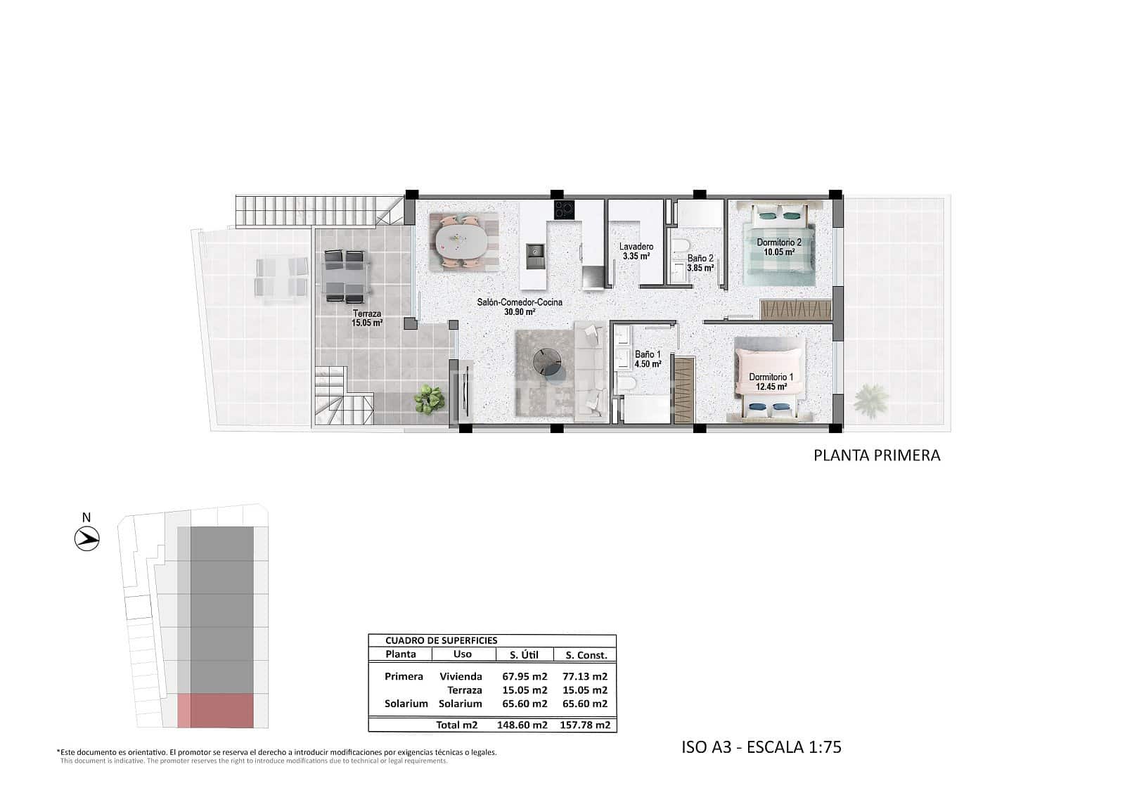 2 sovrum Lägenhet till salu i Pilar de la Horadada med pool - 320 000 € (Ref: 9246229)