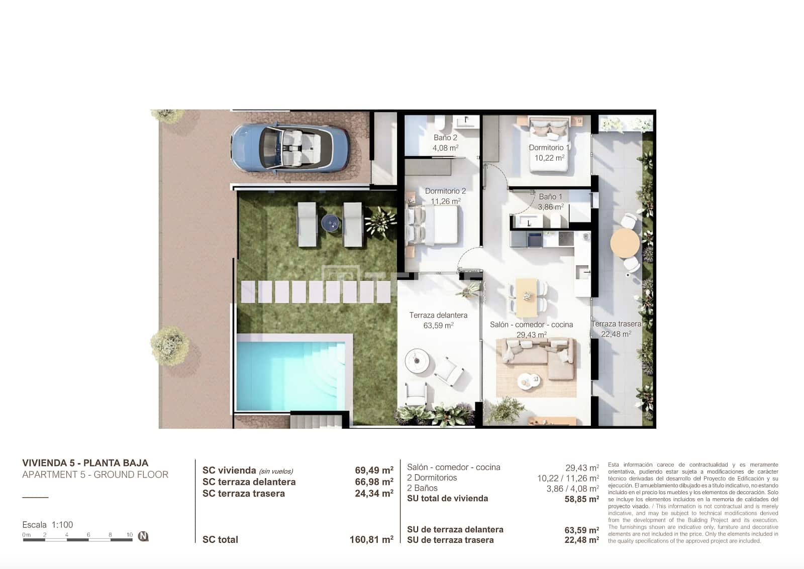 Piso de 2 habitaciones en San Pedro del Pinatar en venta con piscina - 315.000 € (Ref: 9246231)