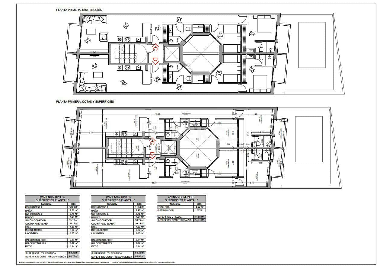 Piso de 2 habitaciones en Torrevieja en venta con piscina - 265.000 € (Ref: 9289989)