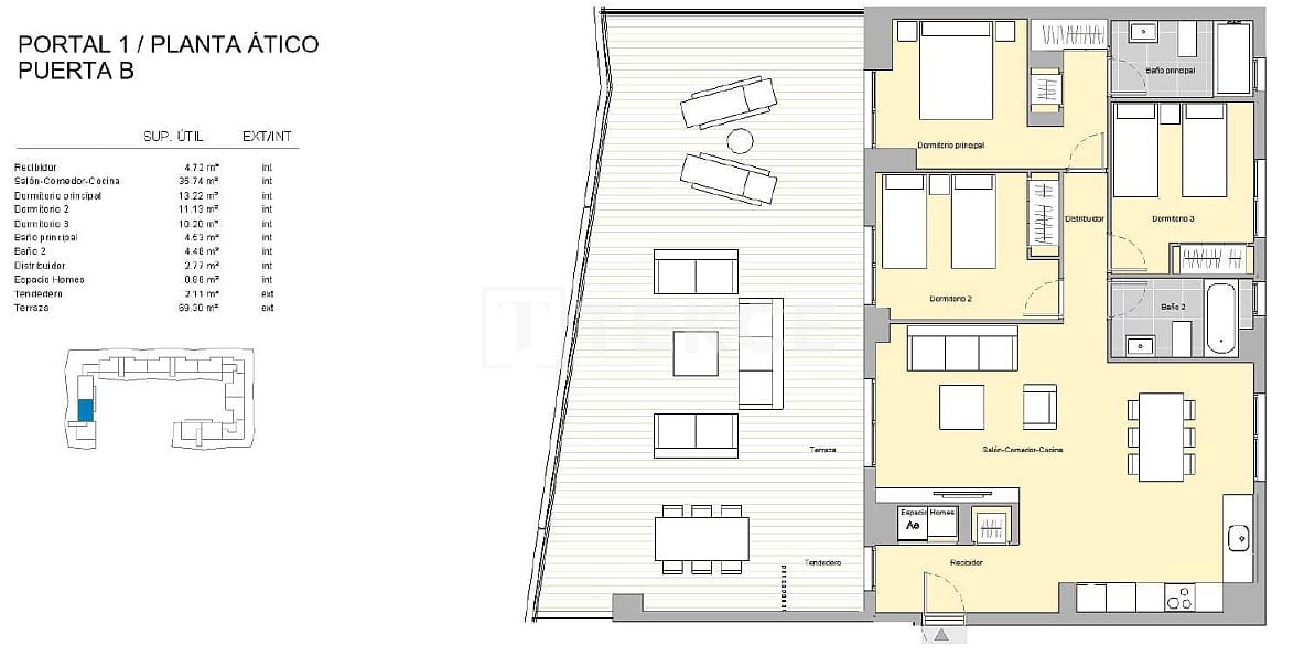 2 sovrum Lägenhet till salu i Malaga stad med pool - 420 000 € (Ref: 9290005)