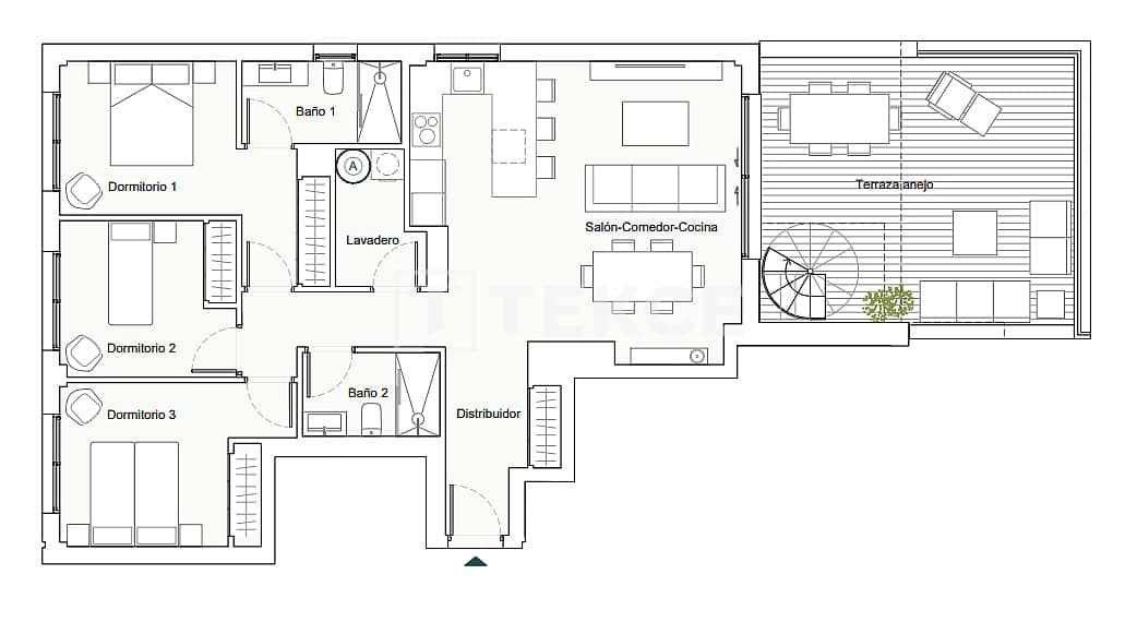 Piso de 3 habitaciones en Estepona en venta con piscina - 670.000 € (Ref: 9297486)