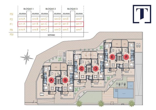 3 sovrum Lägenhet till salu i Los Alcázares med pool - 330 000 € (Ref: 9297493)