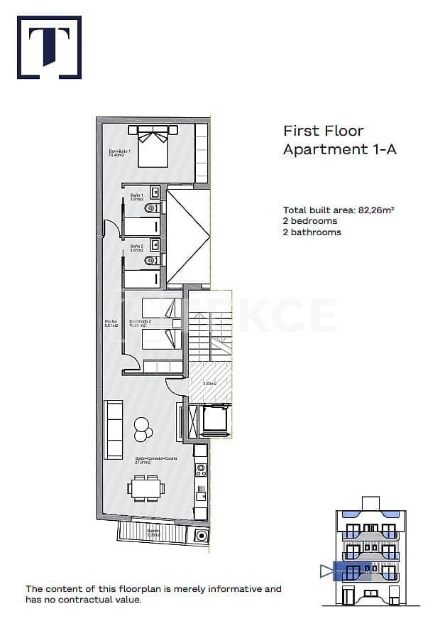 1 bedroom Flat for sale in Torrevieja with pool - € 272,000 (Ref: 9297514)