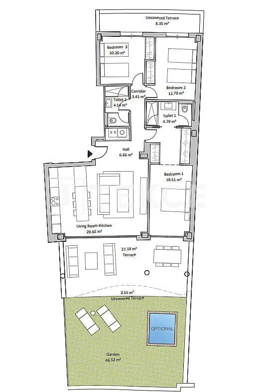 2 slaapkamer Flat te koop in Fuengirola met zwembad - € 550.000 (Ref: 9308129)