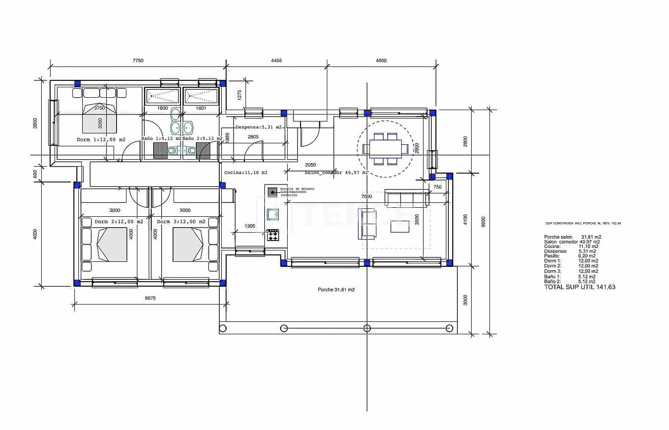 3 sovrum Villa till salu i Pinoso med pool - 389 000 € (Ref: 9308134)