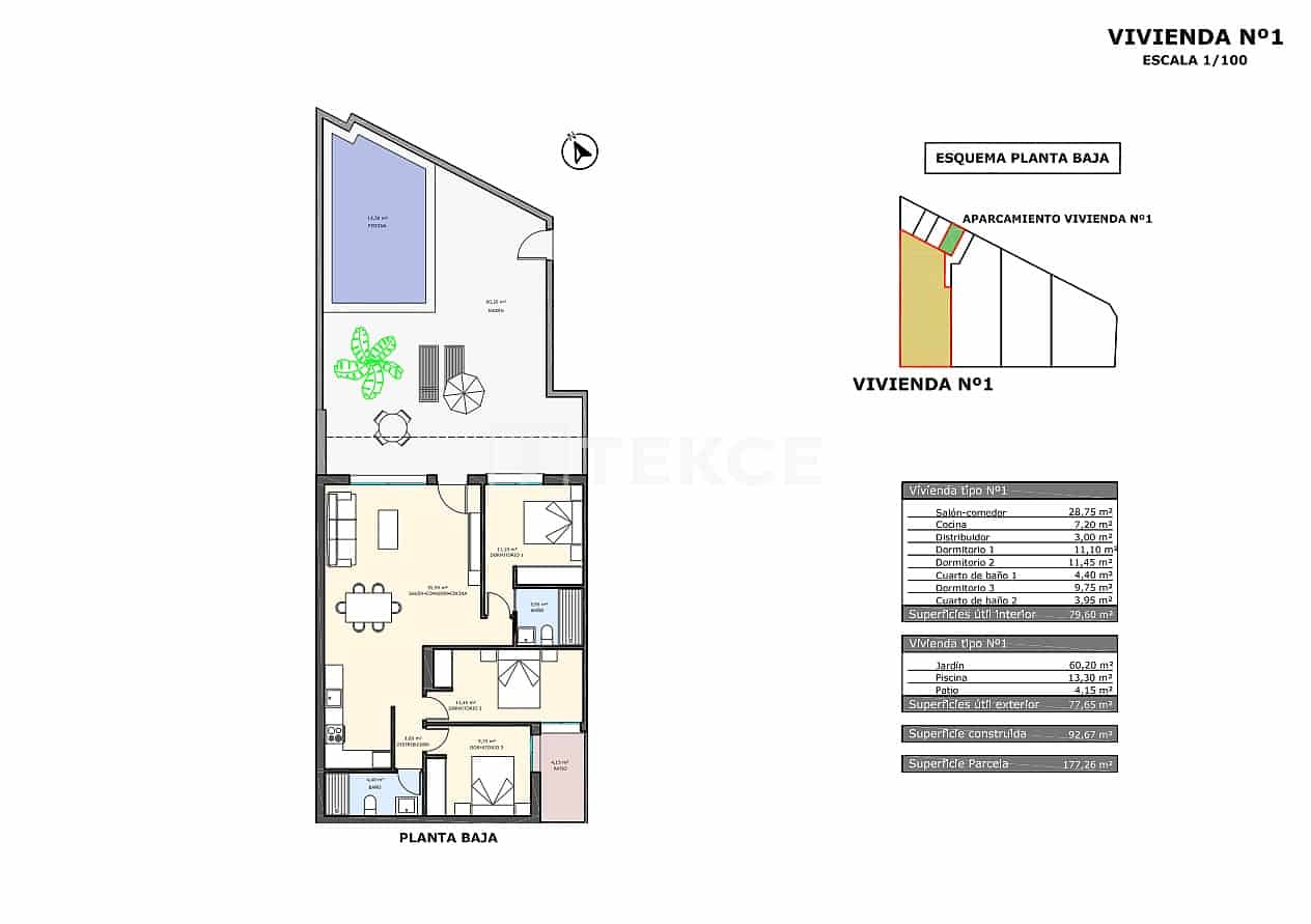 3 Zimmer Wohnung zu verkaufen in Pilar de la Horadada mit Pool - 300.000 € (Ref: 9310269)