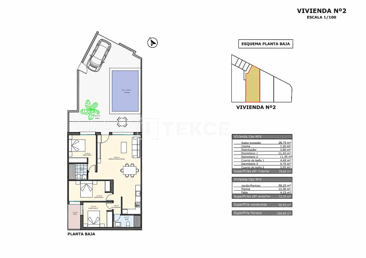 3 Zimmer Wohnung zu verkaufen in Pilar de la Horadada mit Pool - 300.000 € (Ref: 9310269)