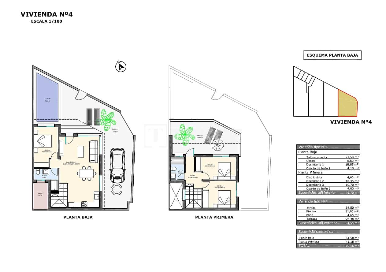 3 Zimmer Wohnung zu verkaufen in Pilar de la Horadada mit Pool - 300.000 € (Ref: 9310269)