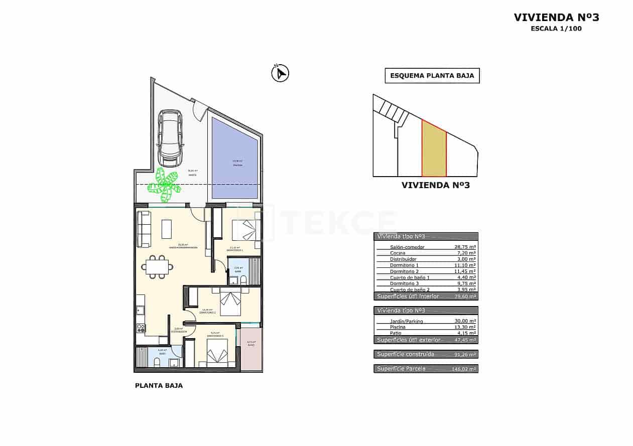 2 sovrum Lägenhet till salu i Pilar de la Horadada med pool - 327 000 € (Ref: 9310270)