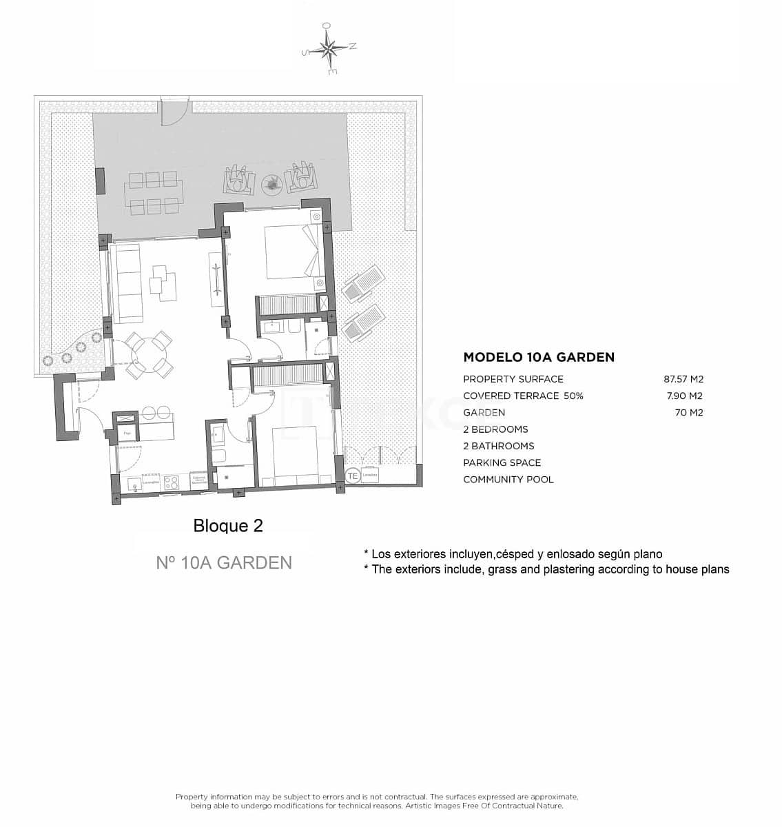 Piso de 2 habitaciones en Los Alcázares en venta con piscina - 329.000 € (Ref: 9310271)