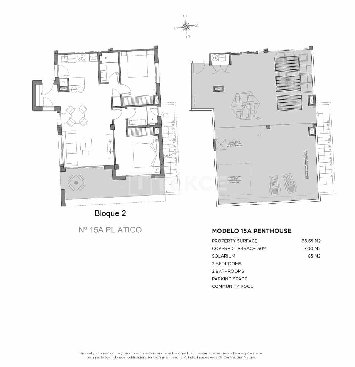 2 sypialnia Mieszkanie na sprzedaż w Los Alcazares z basenem - 339 000 € (Ref: 9310272)