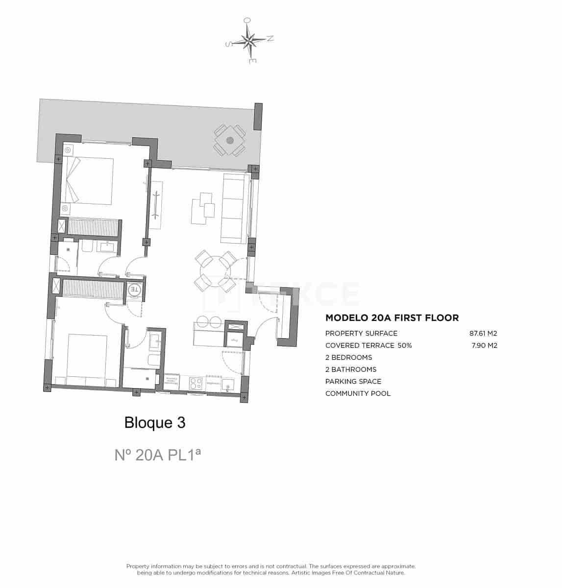 2 sypialnia Mieszkanie na sprzedaż w Los Alcazares z basenem - 349 000 € (Ref: 9310273)