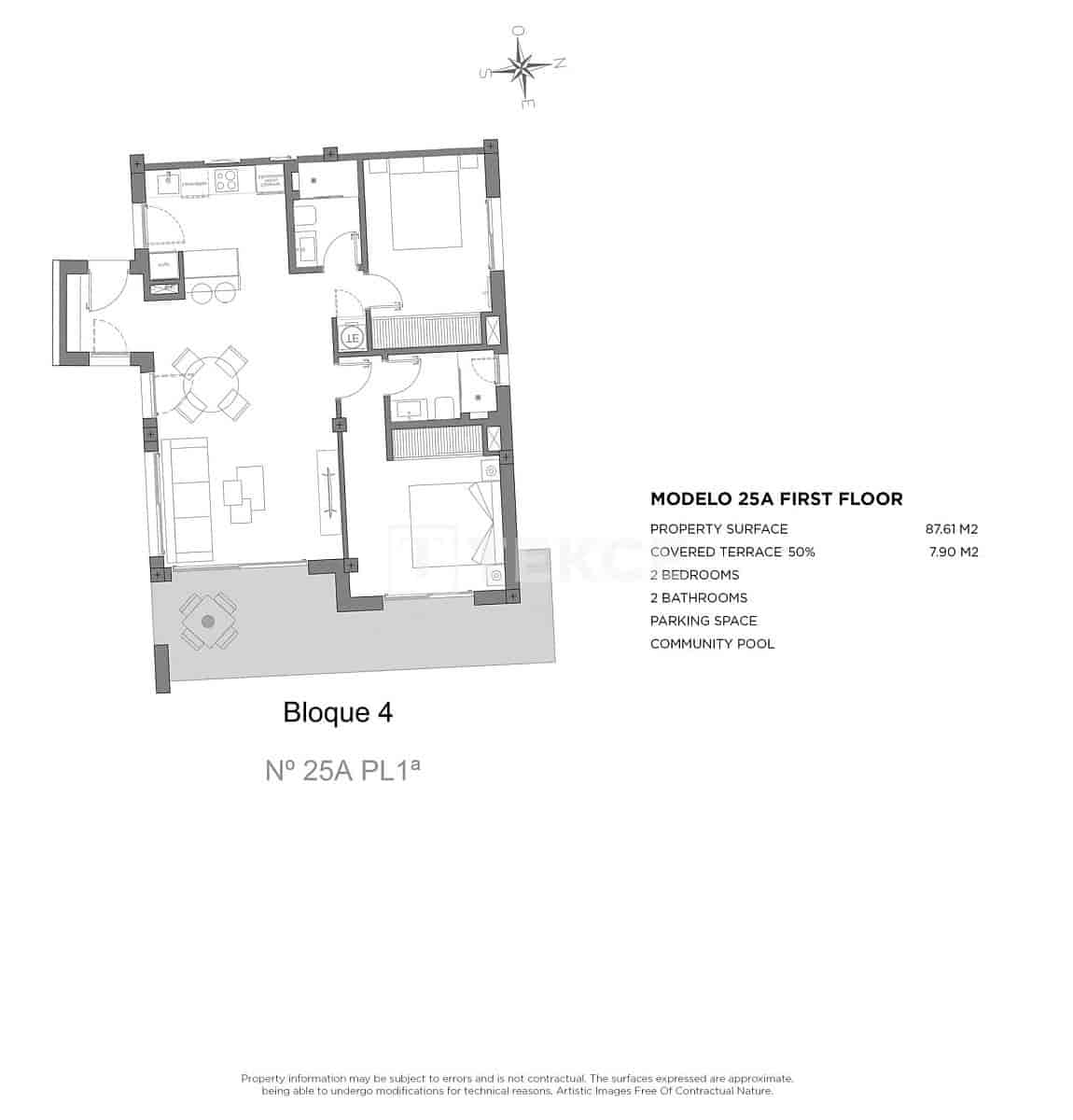 2 sypialnia Mieszkanie na sprzedaż w Los Alcazares z basenem - 349 000 € (Ref: 9310273)