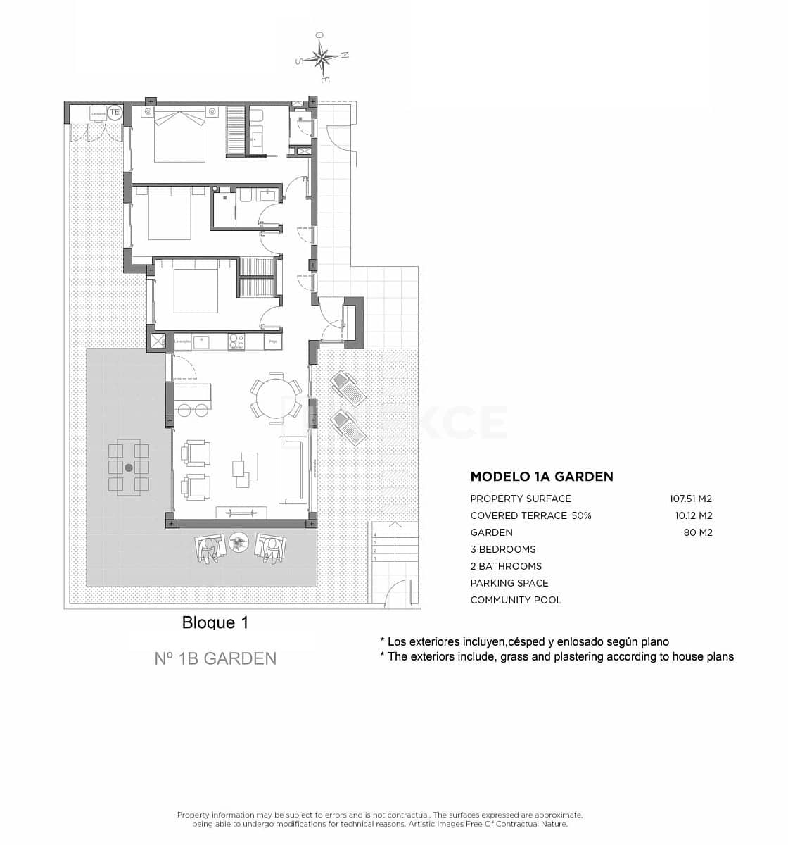 2 sypialnia Mieszkanie na sprzedaż w Los Alcazares z basenem - 349 000 € (Ref: 9310273)