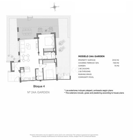 3 sypialnia Mieszkanie na sprzedaż w Centro, Los Alcázares z basenem - 399 000 € (Ref: 9310274)