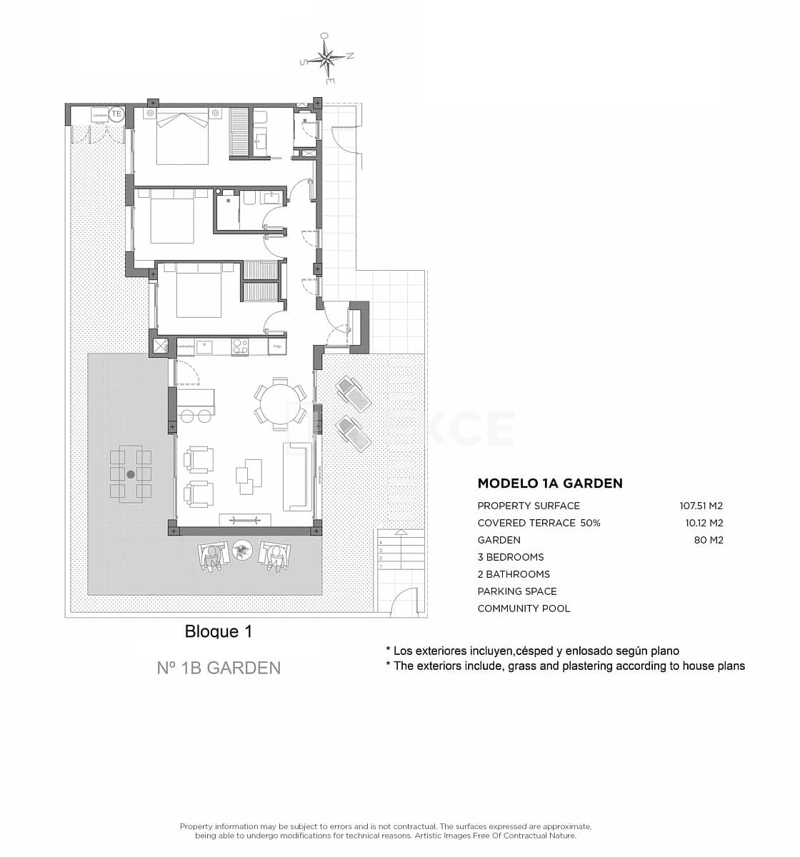 3 sypialnia Mieszkanie na sprzedaż w Los Alcazares z basenem - 399 000 € (Ref: 9310274)